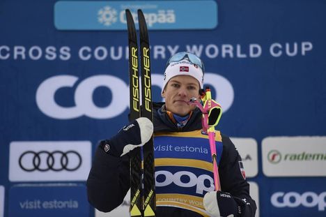 NordicFocus 19.01.2019, Otepaeae, Estonia (EST):Johannes Hoesflot Klaebo (NOR) - FIS world cup cross-country, individual sprint, Otepaeae (EST). www.nordicfocus.com. © Thibaut/NordicFocus. Every downloaded picture is fee-liable.