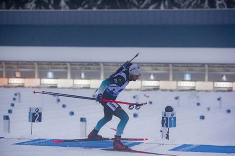 NordicFocus 13.01.2019, Oberhof, Germany (GER):Martin Fourcade (FRA) - IBU world cup biathlon, relay men, Oberhof (GER). www.nordicfocus.com. © Manzoni/NordicFocus. Every downloaded picture is fee-liable.