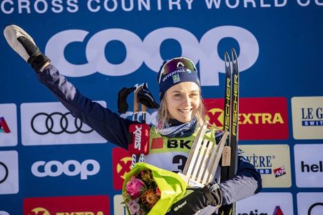 NordicFocus 15.12.2018, Davos, Switzerland (SUI):Stina Nilsson (SWE) - FIS world cup cross-country, individual sprint, Davos (SUI). www.nordicfocus.com. © Modica/NordicFocus. Every downloaded picture is fee-liable.
