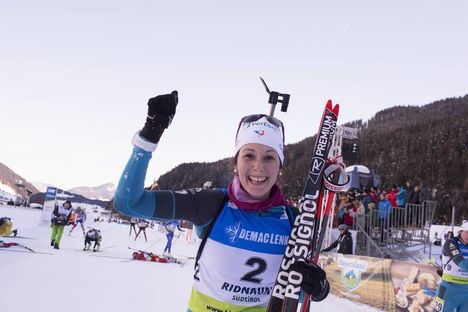 NordicFocus 27.01.2018, Ridnaun, Italy (ITA):Chloe Chevalier (FRA) - IBU Open European championships biathlon, pursuit women, Ridnaun (ITA). www.nordicfocus.com. © Manzoni/NordicFocus. Every downloaded picture is fee-liable.