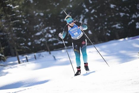 NordicFocus 24.01.2019, Antholz, Italy (ITA):Anais Bescond (FRA) - IBU world cup biathlon, sprint women, Antholz (ITA). www.nordicfocus.com. © Manzoni/NordicFocus. Every downloaded picture is fee-liable.