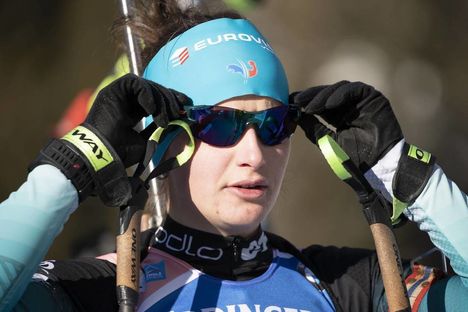 NordicFocus 24.01.2019, Antholz, Italy (ITA):Julia Simon (FRA) - IBU world cup biathlon, sprint women, Antholz (ITA). www.nordicfocus.com. © Manzoni/NordicFocus. Every downloaded picture is fee-liable.