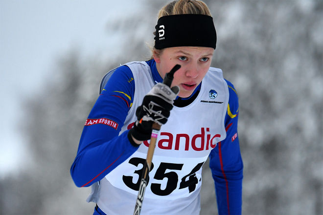 HANNA LUNDBERG, Luleå-Gjutaren var trea i kvalet i den nordiska juniorlandskampen i Otepää. Foto/rights: ROLF ZETTERBERG/kekstock.com