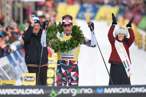 NordicFocus 27.01.2019, Molina di Fiemme, Italy (ITA):Petter Eliassen (NOR) - Visma Ski Classics and FIS Marathon Cup Marcialonga, Molina di Fiemme (ITA). www.nordicfocus.com. © Rauschendorfer/NordicFocus. Every downloaded picture is fee-liable.