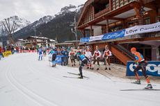 NordicFocus 27.01.2019, Cavalese, Italy (ITA):Group of athletes - Visma Ski Classics and FIS Worldloppet Cup Marcialonga, Cavalese (ITA). www.nordicfocus.com. © Rauschendorfer/NordicFocus. Every downloaded picture is fee-liable.