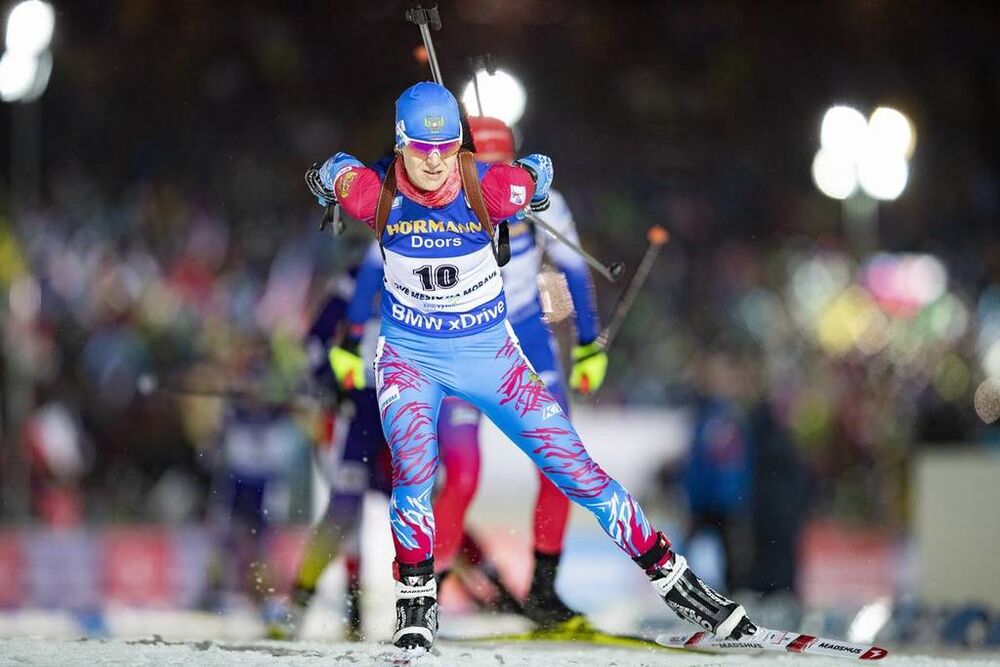 NordicFocus 22.12.2018, Nove Mesto, Czech Republic (CZE):Irina Starykh (RUS) - IBU world cup biathlon, pursuit women, Nove Mesto (CZE). www.nordicfocus.com. © Manzoni/NordicFocus. Every downloaded picture is fee-liable.
