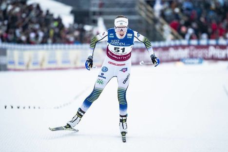 NordicFocus 26.01.2019, Ulricehamn, Sweden (SWE):ANDERSSON - FIS world cup cross-country, 10km women, Ulricehamn (SWE). www.nordicfocus.com. © Modica/NordicFocus. Every downloaded picture is fee-liable.