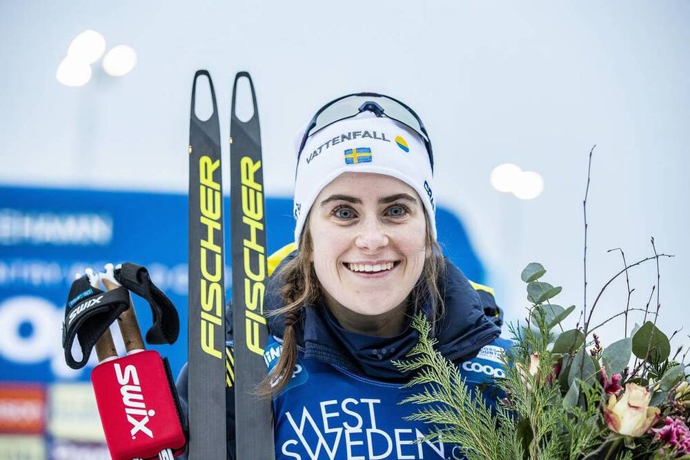 26.01.2019, Ulricehamn, Sweden (SWE):ANDERSSON - FIS world cup cross-country, 10km women, Ulricehamn (SWE). www.nordicfocus.com. © Modica/NordicFocus. Every downloaded picture is fee-liable.