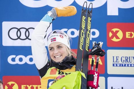 NordicFocus 16.12.2018, Davos, Switzerland (SUI):Therese Johaug (NOR) - FIS world cup cross-country, 10km women, Davos (SUI). www.nordicfocus.com. © Modica/NordicFocus. Every downloaded picture is fee-liable.