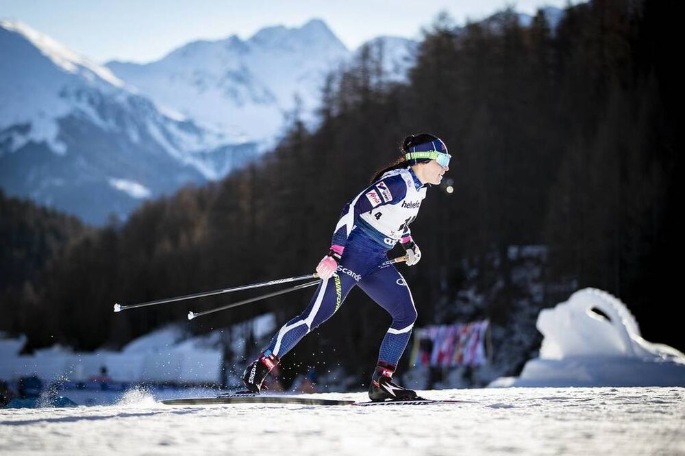 01.01.2019, Val Mustair, Switzerland (SUI):Krista Parmakoski (FIN) - FIS world cup cross-country, tour de ski, individual sprint, Val Mustair (SUI). www.nordicfocus.com. © Modica/NordicFocus. Every downloaded picture is fee-liable.