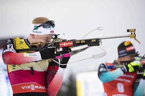 NordicFocus 27.01.2019, Antholz, Italy (ITA):Johannes Thingnes Boe (NOR) - IBU world cup biathlon, mass men, Antholz (ITA). www.nordicfocus.com. © Manzoni/NordicFocus. Every downloaded picture is fee-liable.