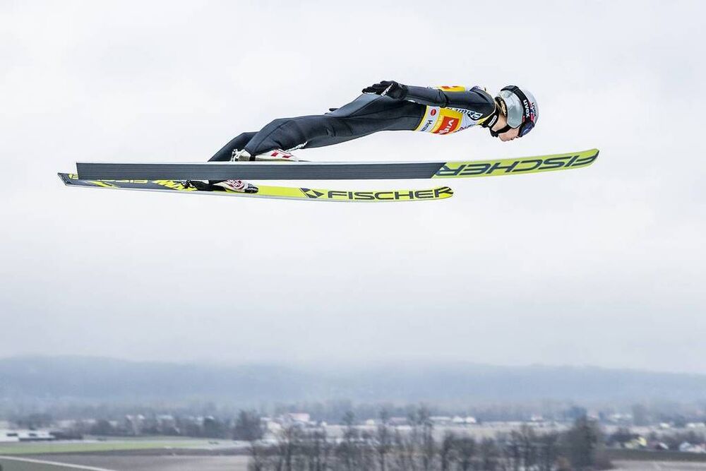 03.02.2019, Hinzenbach, Austria (AUT):Maren Lundby (NOR) - FIS world cup ski jumping ladies, individual HS90, Hinzenbach (AUT). www.nordicfocus.com. © Modica/NordicFocus. Every downloaded picture is fee-liable.