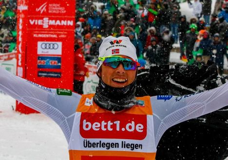 NordicFocus 03.02.2019, Klingenthal, Germany (GER):Jarl Magnus Riiber (NOR) - FIS world cup nordic combined, individual gundersen HS140/10km, Klingenthal (GER). www.nordicfocus.com. © Volk/NordicFocus. Every downloaded picture is fee-liable.