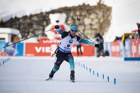 NordicFocus 26.01.2019, Antholz, Italy (ITA):Simon Desthieux (FRA) - IBU world cup biathlon, pursuit men, Antholz (ITA). www.nordicfocus.com. © Manzoni/NordicFocus. Every downloaded picture is fee-liable.
