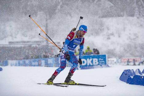 NordicFocus 12.01.2019, Oberhof, Germany (GER):Alexander Loginov (RUS) - IBU world cup biathlon, pursuit men, Oberhof (GER). www.nordicfocus.com. © Manzoni/NordicFocus. Every downloaded picture is fee-liable.