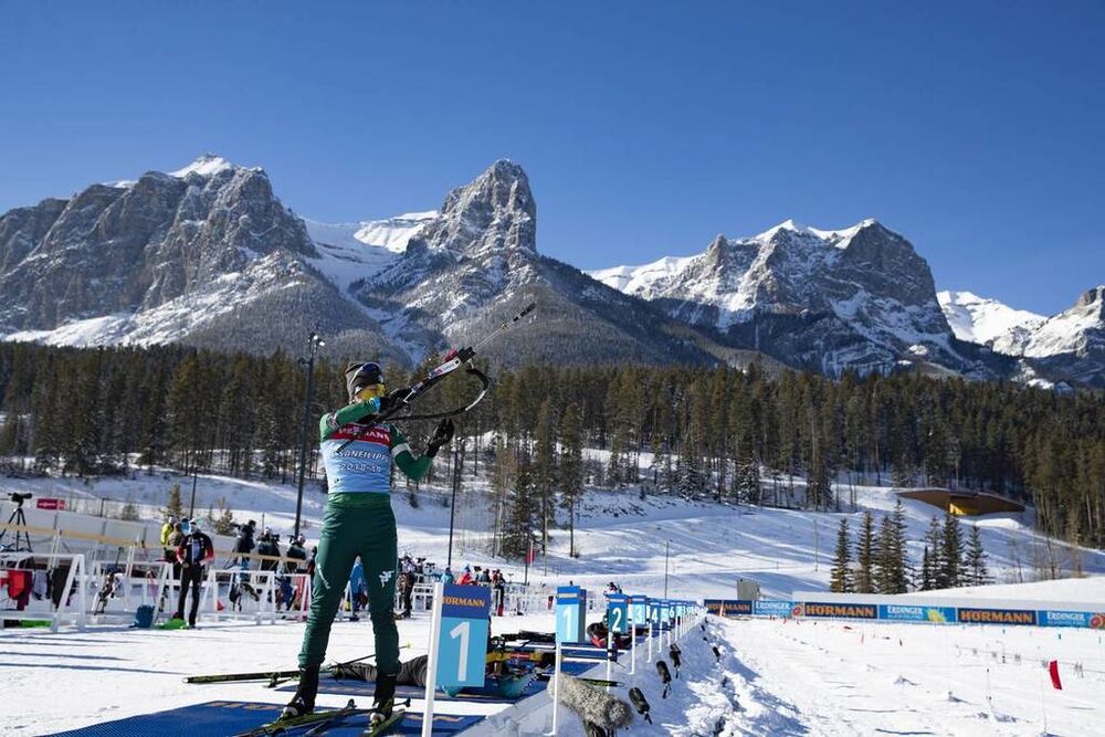 05.02.2019, Canmore, Canada (CAN):Federica Sanfilippo (ITA) -  IBU world cup biathlon, training, Canmore (CAN). www.nordicfocus.com. © Manzoni/NordicFocus. Every downloaded picture is fee-liable.