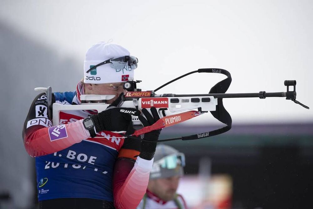23.01.2019, Antholz, Italy (ITA):Tarjei Boe (NOR) -  IBU world cup biathlon, training, Antholz (ITA). www.nordicfocus.com. © Manzoni/NordicFocus. Every downloaded picture is fee-liable.