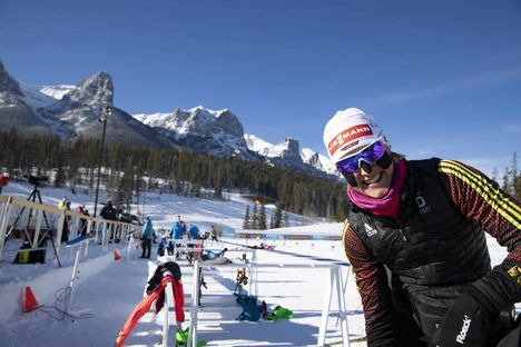 NordicFocus 05.02.2019, Canmore, Canada (CAN):Denise Herrmann (GER) - IBU world cup biathlon, training, Canmore (CAN). www.nordicfocus.com. © Manzoni/NordicFocus. Every downloaded picture is fee-liable.