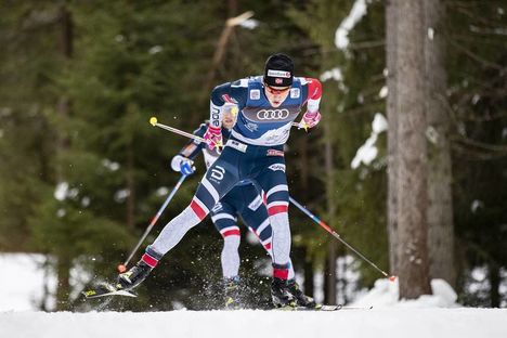 NordicFocus 30.12.2018, Toblach, Italy (ITA):Johannes Hoesflot Klaebo (NOR) - FIS world cup cross-country, tour de ski, 15km men, Toblach (ITA). www.nordicfocus.com. © Modica/NordicFocus. Every downloaded picture is fee-liable.