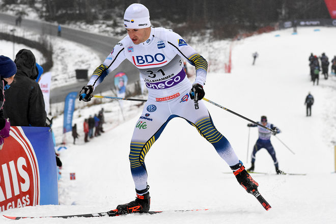 TEODOR PETERSON var bäste svensk i kvalet i världscupsprinten i Lahtis. Alla svenskar gick vidare. Foto/rights: ROLF ZETTERBERG/kekstock.com
