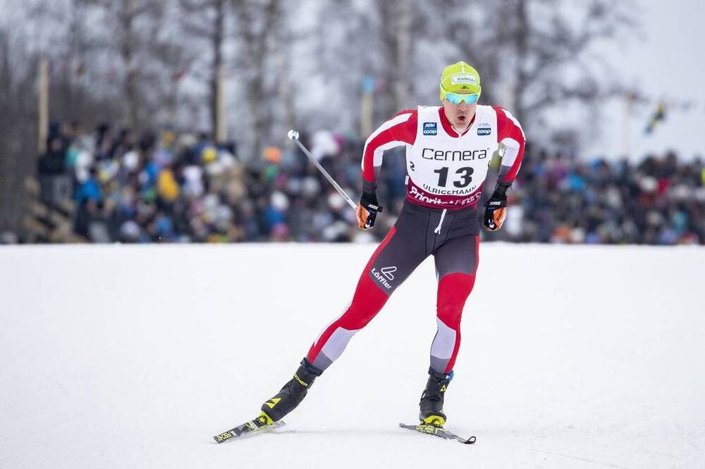 26.01.2019, Ulricehamn, Sweden (SWE):Max Hauke (AUT) - FIS world cup cross-country, 15km men, Ulricehamn (SWE). www.nordicfocus.com. © Modica/NordicFocus. Every downloaded picture is fee-liable.