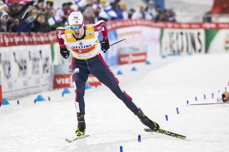 NordicFocus 09.02.2019 Lahti, Finland (FIN):Joergen Graabak (NOR) - FIS world cup nordic combined, team sprint HS130/2x7.5km, Lahti (FIN). www.nordicfocus.com. © Modica/NordicFocus. Every downloaded picture is fee-liable.