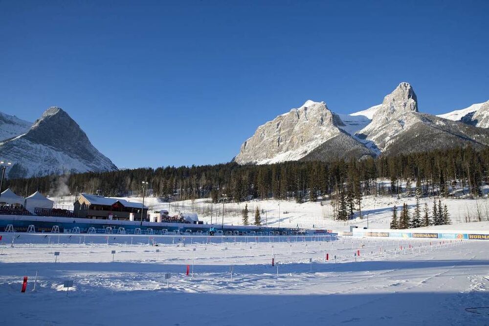 10.02.2019, Canmore, Canada (CAN):Event Feature: Sunrise over the Biathlon Venue of Canmore -  IBU world cup biathlon, training, Canmore (CAN). www.nordicfocus.com. © Manzoni/NordicFocus. Every downloaded picture is fee-liable.