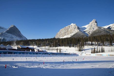 NordicFocus 10.02.2019, Canmore, Canada (CAN):Event Feature: Sunrise over the Biathlon Venue of Canmore - IBU world cup biathlon, training, Canmore (CAN). www.nordicfocus.com. © Manzoni/NordicFocus. Every downloaded picture is fee-liable.