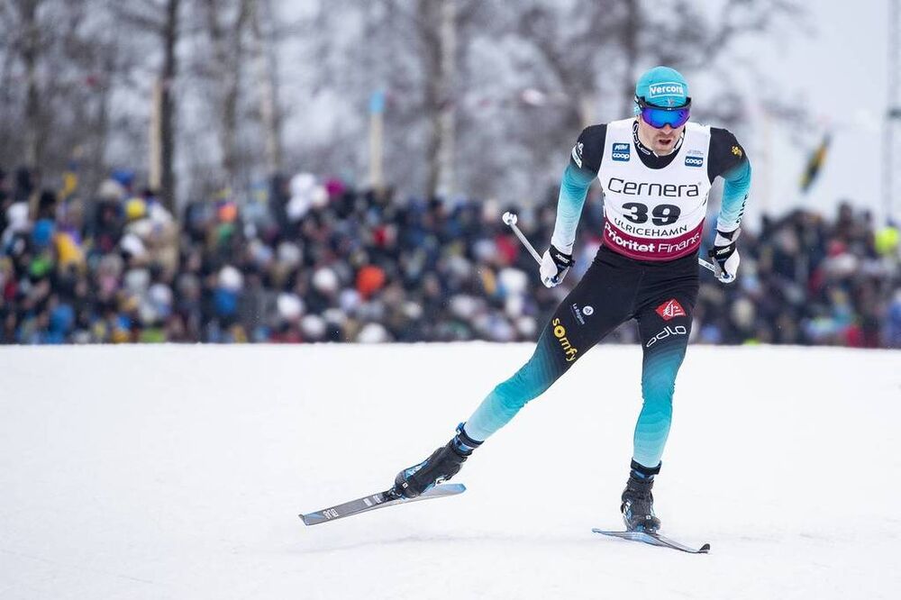 26.01.2019, Ulricehamn, Sweden (SWE):Maurice Manificat (FRA) - FIS world cup cross-country, 15km men, Ulricehamn (SWE). www.nordicfocus.com. © Modica/NordicFocus. Every downloaded picture is fee-liable.