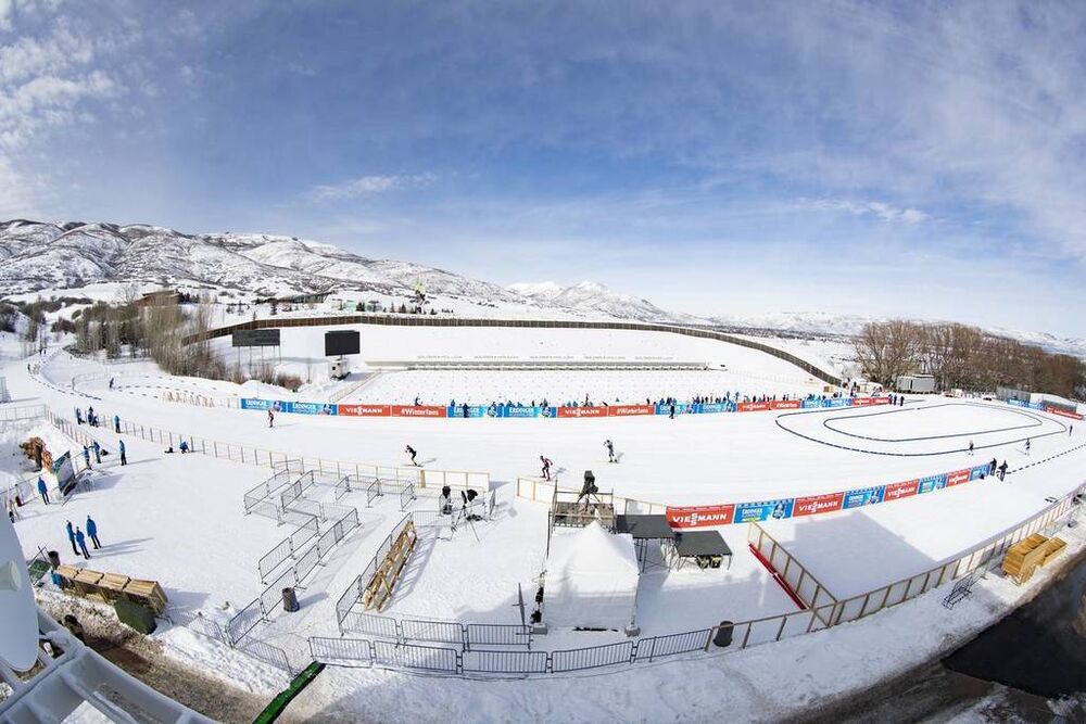 12.02.2019, Soldier Hollow, United States of America (USA):Event Feature: Overview over the shooting range of Soldier Hollow -  IBU world cup biathlon, training, Soldier Hollow (USA). www.nordicfocus.com. © Manzoni/NordicFocus. Every downloaded picture