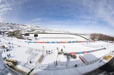 NordicFocus 12.02.2019, Soldier Hollow, United States of America (USA):Event Feature: Overview over the shooting range of Soldier Hollow - IBU world cup biathlon, training, Soldier Hollow (USA). www.nordicfocus.com. © Manzoni/NordicFocus. Every downloaded picture