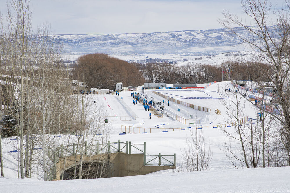 12.02.2019, Soldier Hollow, United States of America (USA):Event Feature: view over the biathlon venue of Soldier Hollow -  IBU world cup biathlon, training, Soldier Hollow (USA). www.nordicfocus.com. © Manzoni/NordicFocus. Every downloaded picture is f