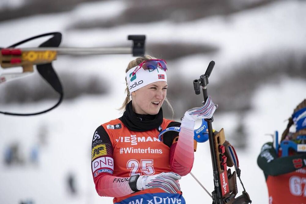 14.02.2019, Soldier Hollow, United States of America (USA):Marte Roeiseland (Olsbu) -  IBU world cup biathlon, sprint women, Soldier Hollow (USA). www.nordicfocus.com. © Manzoni/NordicFocus. Every downloaded picture is fee-liable.