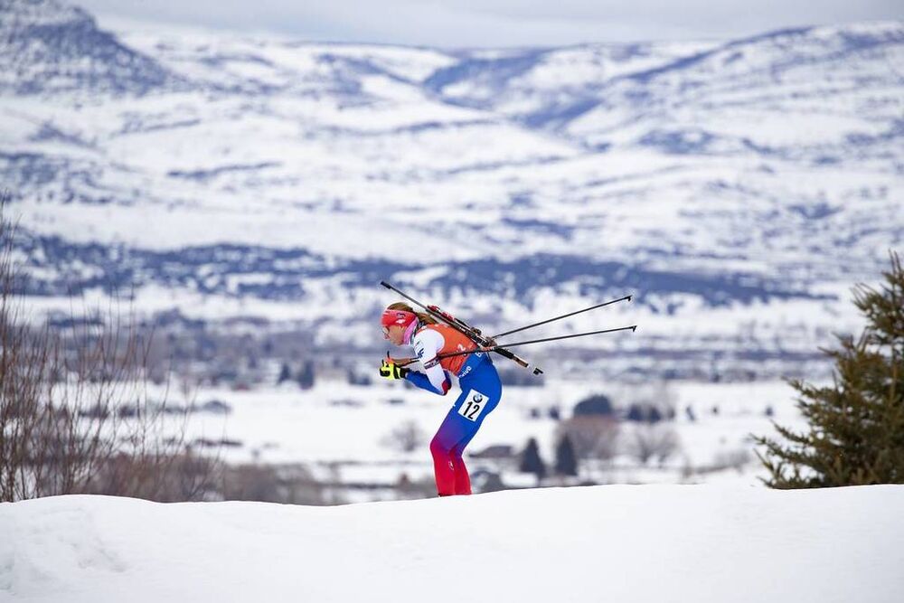 14.02.2019, Soldier Hollow, United States of America (USA):Anastasiya Kuzmina (SVK) -  IBU world cup biathlon, sprint women, Soldier Hollow (USA). www.nordicfocus.com. © Manzoni/NordicFocus. Every downloaded picture is fee-liable.