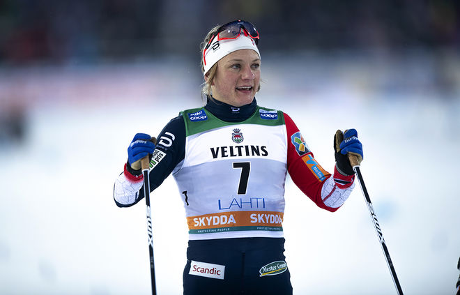 MAIKEN CASPERSEN FALLA vann i Lahtis i helgen som var, men hon har problem med en fot och kan tvingas åka VM-sprinten på smärtstillande mediciner. Foto/rights: NORDIC FOCUS