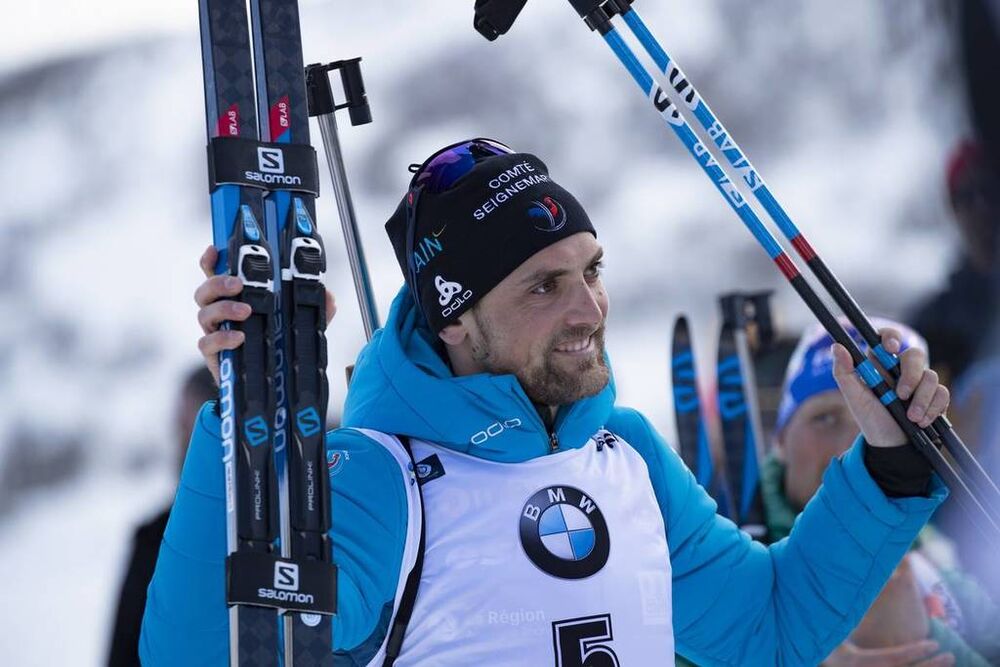 15.02.2019, Soldier Hollow, United States of America (USA):Simon Desthieux (FRA) -  IBU world cup biathlon, sprint men, Soldier Hollow (USA). www.nordicfocus.com. © Manzoni/NordicFocus. Every downloaded picture is fee-liable.
