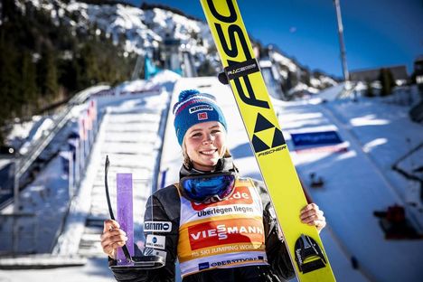 NordicFocus 17.02.2019, Oberstdorf, Germany (GER):Maren Lundby (NOR) - FIS world cup ski jumping ladies, individual HS137, Oberstdorf (GER). www.nordicfocus.com. © Modica/NordicFocus. Every downloaded picture is fee-liable.