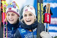 NordicFocus 26.01.2019, Ulricehamn, Sweden (SWE):JACOBSEN, JOHAUG, ANDERSSON, (l-r) - FIS world cup cross-country, 10km women, Ulricehamn (SWE). www.nordicfocus.com. © Modica/NordicFocus. Every downloaded picture is fee-liable.