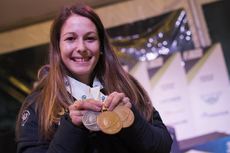 NordicFocus 27.01.2018, Ridnaun, Italy (ITA):Chloe Chevalier (FRA) - IBU Open European championships biathlon, medals, Ridnaun (ITA). www.nordicfocus.com. © Manzoni/NordicFocus. Every downloaded picture is fee-liable.
