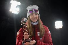 NordicFocus 25.03.2018, Tyumen, Russia (RUS):Svetlana Mironova (RUS) rookie of the year - IBU world cup biathlon, cups, Tyumen (RUS). www.nordicfocus.com. © Tumashov/NordicFocus. Every downloaded picture is fee-liable.