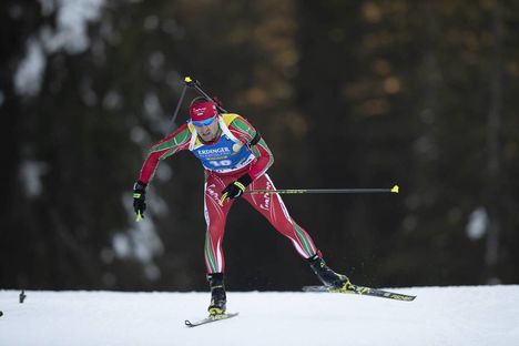 NordicFocus 07.12.2018, Pokljuka, Slovenia (SLO):Krasimir Anev (BUL) - IBU world cup biathlon, sprint men, Pokljuka (SLO). www.nordicfocus.com. © Manzoni/NordicFocus. Every downloaded picture is fee-liable.