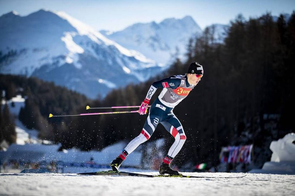01.01.2019, Val Mustair, Switzerland (SUI):Johannes Hoesflot Klaebo (NOR) - FIS world cup cross-country, tour de ski, individual sprint, Val Mustair (SUI). www.nordicfocus.com. © Modica/NordicFocus. Every downloaded picture is fee-liable.