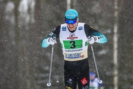 NordicFocus 27.01.2019, Ulricehamn, Sweden (SWE):Maurice Manificat (FRA) - FIS world cup cross-country, 4x10km men, Ulricehamn (SWE). www.nordicfocus.com. © Modica/NordicFocus. Every downloaded picture is fee-liable.