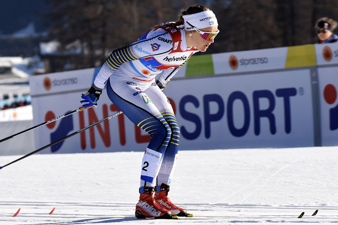 STINA NILSSON har gjort en fantastisk comeback efter skadan i Otepää och står nu med både guld och silver i Seefeld. Foto/rights: ROLF ZETTERBERG/kekstock.com