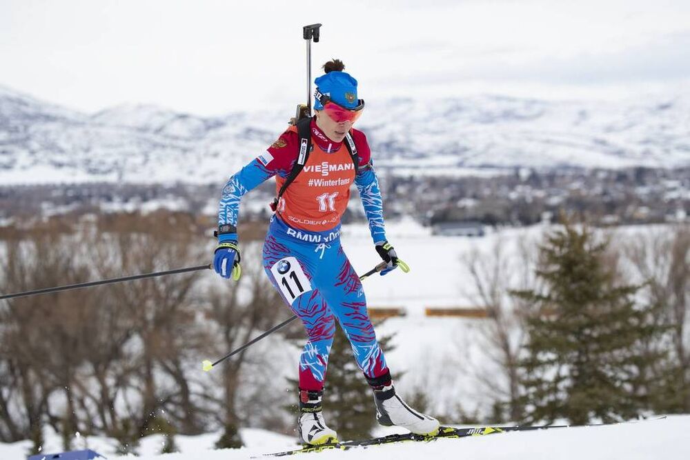 14.02.2019, Soldier Hollow, United States of America (USA):Margarita Vasileva (RUS) -  IBU world cup biathlon, sprint women, Soldier Hollow (USA). www.nordicfocus.com. © Manzoni/NordicFocus. Every downloaded picture is fee-liable.