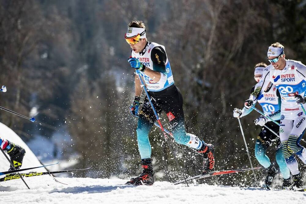 23.02.2019, Seefeld, Austria (AUT):Adrien Backscheider (FRA) - FIS nordic world ski championships, cross-country, skiathlon men, Seefeld (AUT). www.nordicfocus.com. © Modica/NordicFocus. Every downloaded picture is fee-liable.