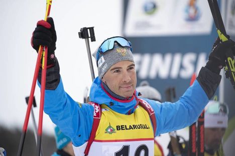 NordicFocus 23.02.2019, Minks-Raubichi, Belarus (BLR):Dmitry Malyshko (RUS) - IBU Open European championships biathlon, sprint men, Minsk-Raubichi (BLR). www.nordicfocus.com. © Manzoni/NordicFocus. Every downloaded picture is fee-liable.