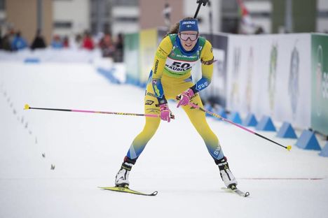 NordicFocus 23.02.2019, Minks-Raubichi, Belarus (BLR):Hanna Oeberg (SWE) - IBU Open European championships biathlon, sprint women, Minsk-Raubichi (BLR). www.nordicfocus.com. © Manzoni/NordicFocus. Every downloaded picture is fee-liable.
