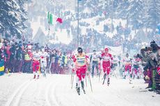 NordicFocus 09.03.2019, Oslo, Norway (NOR):Hans Christer Holund (NOR), Johannes Hoesflot Klaebo (NOR), Alexander Bolshunov (RUS), (l-r) - FIS world cup cross-country, mass men, Oslo (NOR). www.nordicfocus.com. © Modica/NordicFocus. Every downloaded picture is fee-