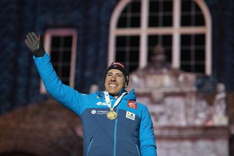 NordicFocus 09.03.2019, Oestersund, Sweden (SWE):Quentin Fillon Maillet (FRA) - IBU world championships biathlon, medals, Oestersund (SWE). www.nordicfocus.com. © Manzoni/NordicFocus. Every downloaded picture is fee-liable.